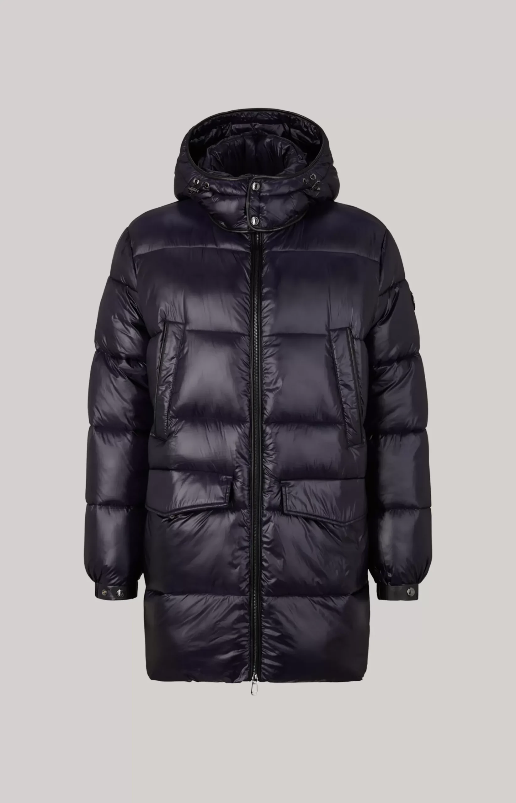 Castor Quilted Coat in Dark Blue