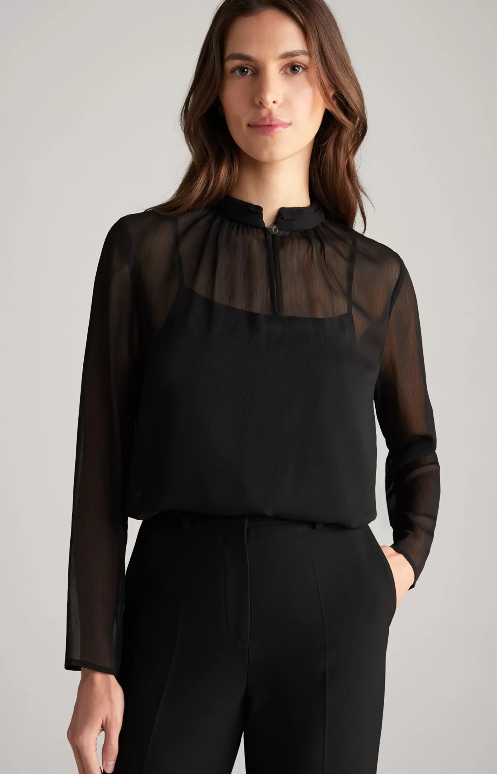 Chiffon Blouse in Black