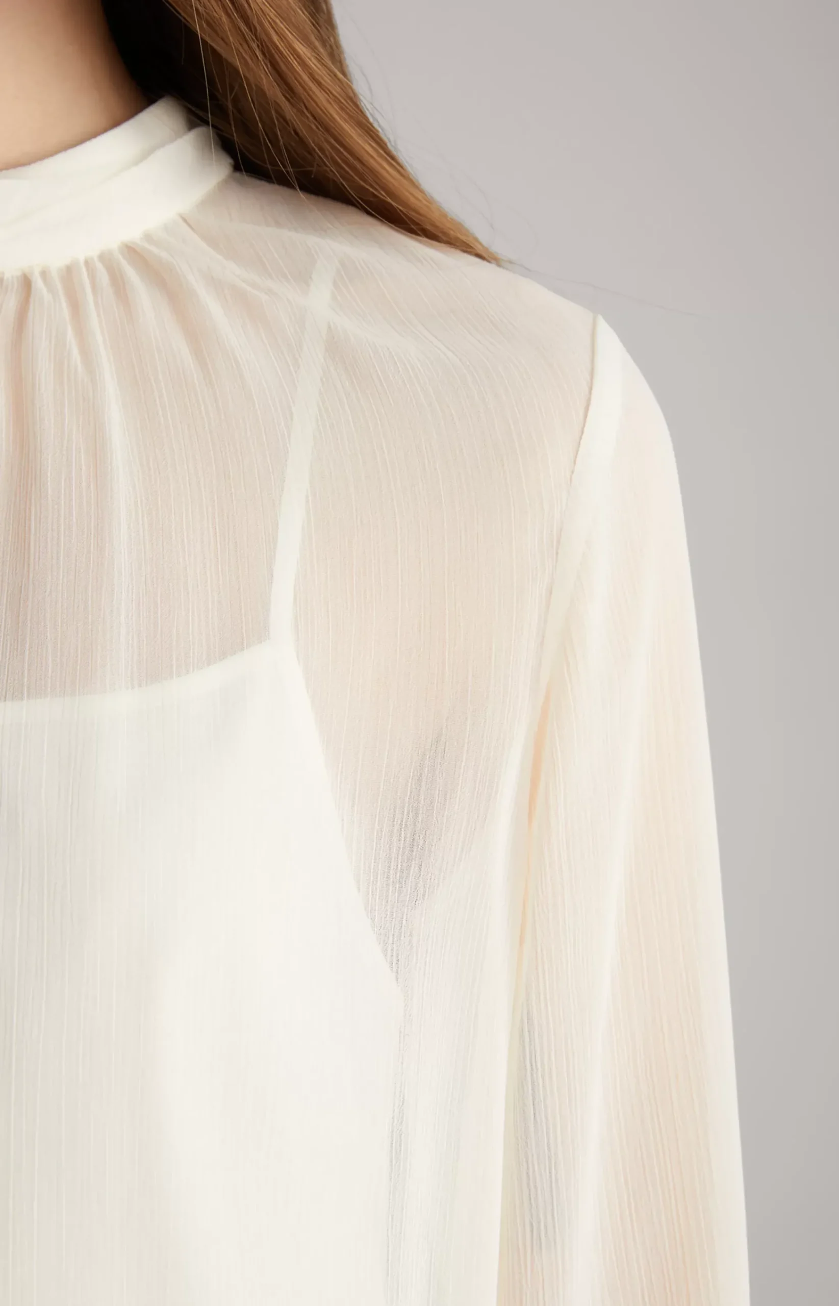 Chiffon Blouse in Cream