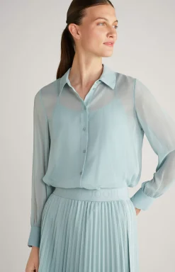 Chiffon Blouse in Mint