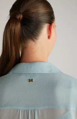 Chiffon Blouse in Mint