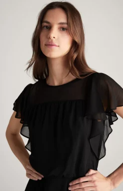 Chiffon Dress in Black