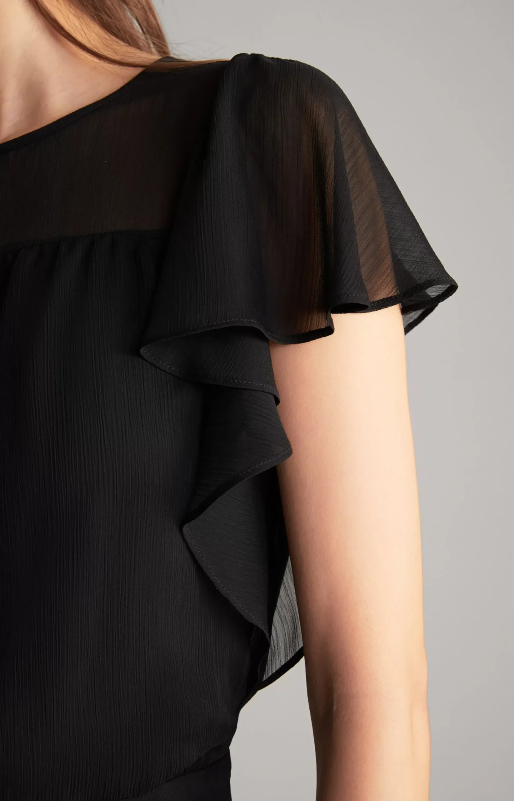 Chiffon Dress in Black