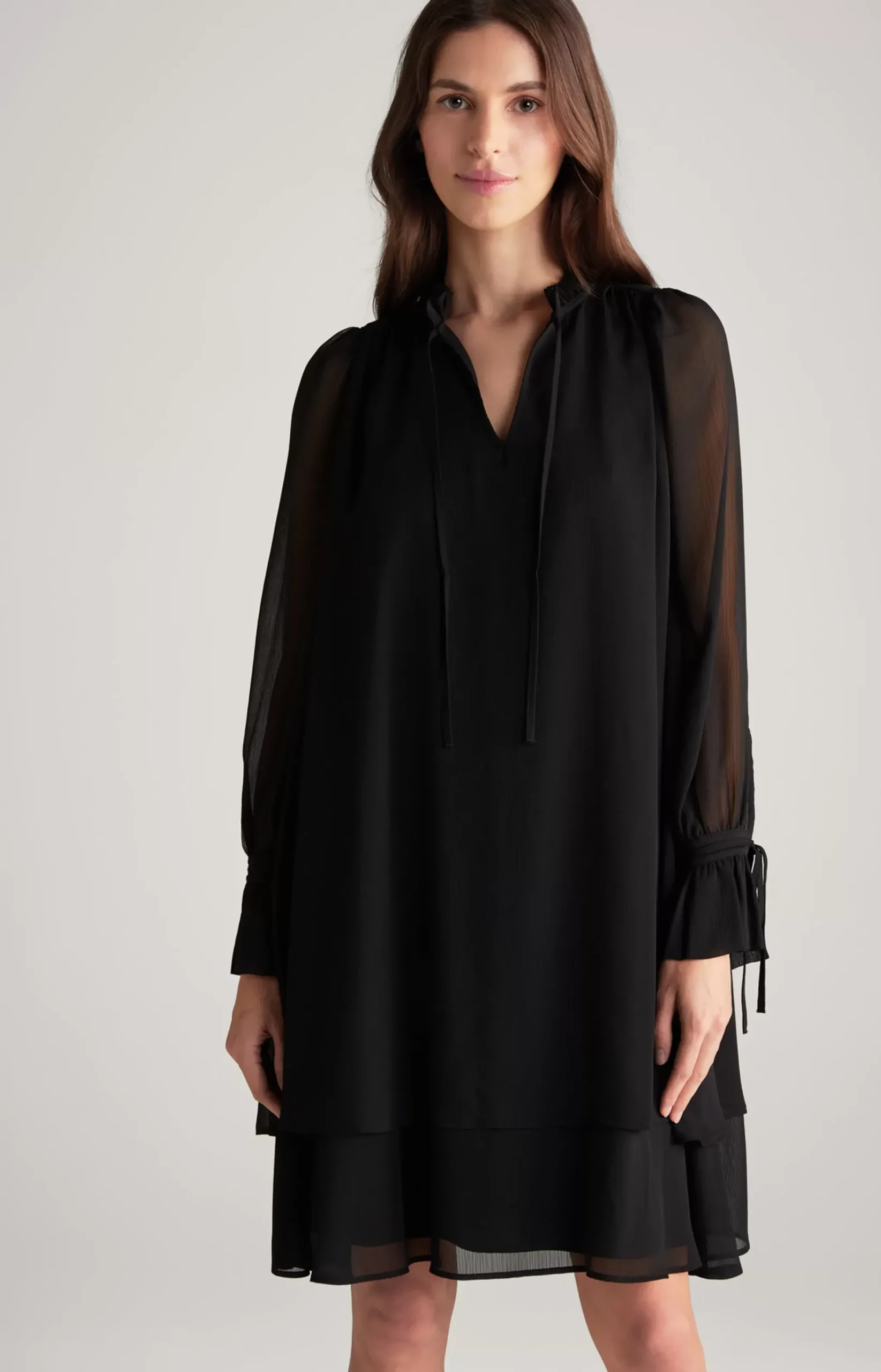 Chiffon Dress in Black
