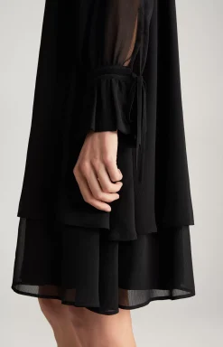 Chiffon Dress in Black