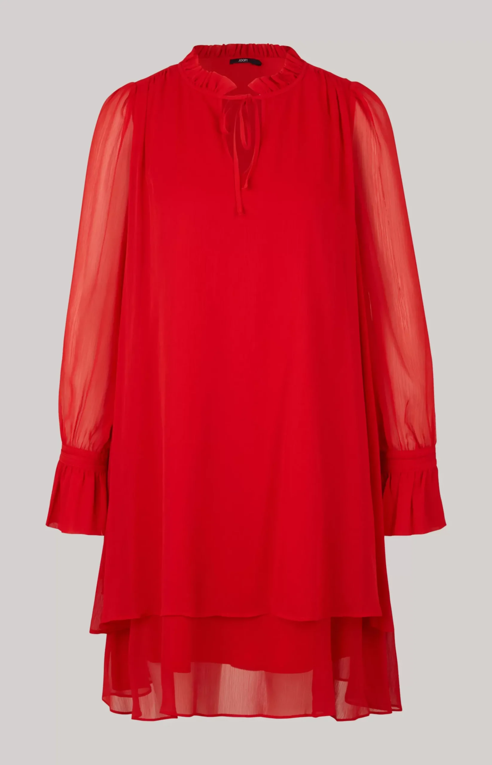 Chiffon Dress in Red