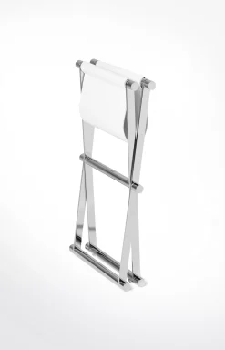 Chromeline bathroom stool, white