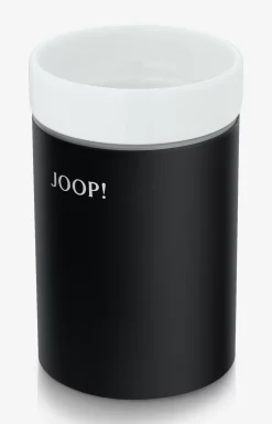 Chromeline Black matte black toothbrush holder