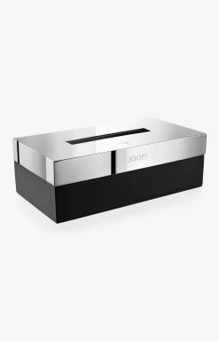 Chromeline Black tissue dispenser in matte black