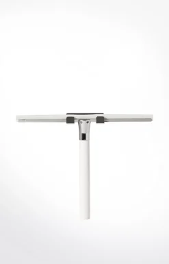 Chromeline glass squeegee, silver/white