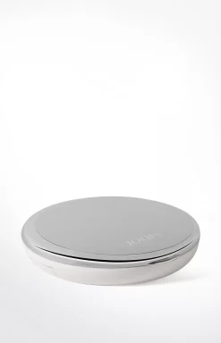 Chromeline pocket mirror, silver