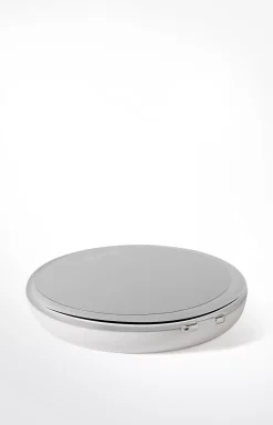 Chromeline pocket mirror, silver