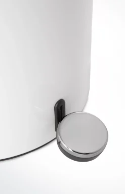 Chromeline storage bin, white