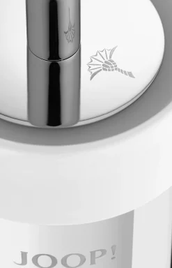 Chromeline toilet brush set in natural white