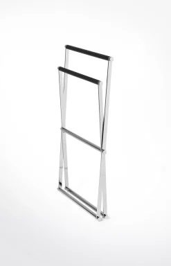Chromeline towel rack, silver/black