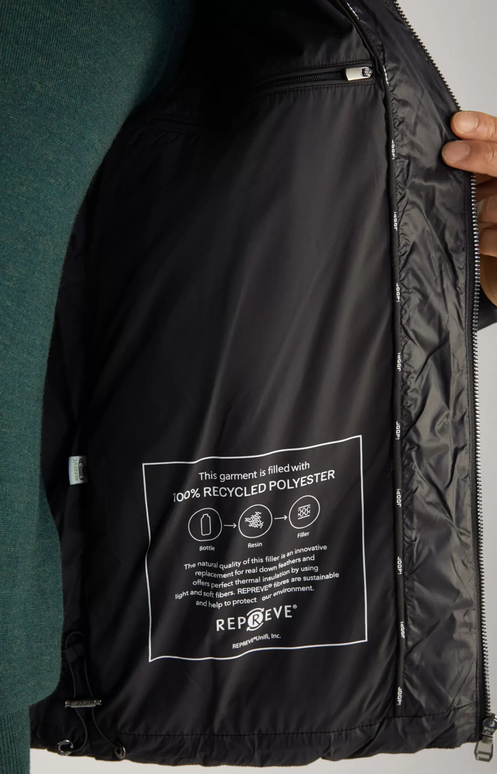 Ciscos Quilted Jacket in Black