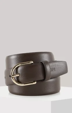 Classic Leather Belt in Dark Brown