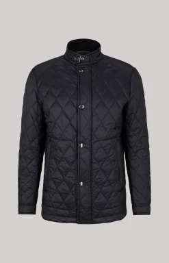 Clayson Quilted Jacket in Dark Blue