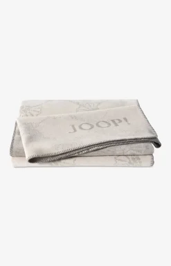 Cornflower Double blanket in natural stone