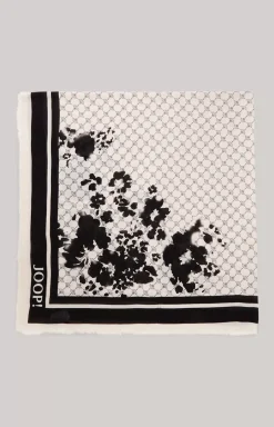 Cornflower Scarf in Black/Ecru