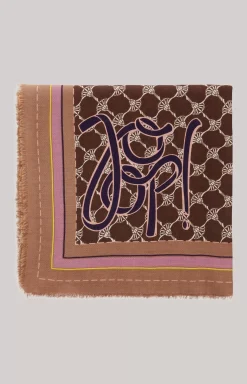 Cornflower Scarf in Brown