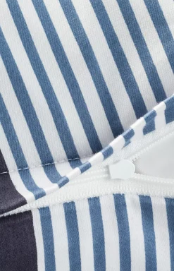 Cornflower stripes bedlinen, deep ocean