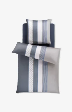 Cornflower stripes bedlinen, deep coal