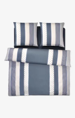 Cornflower stripes bedlinen, deep coal