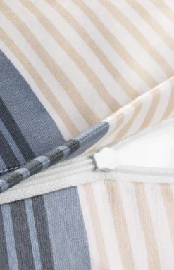 Cornflower stripes bedlinen, deep coal