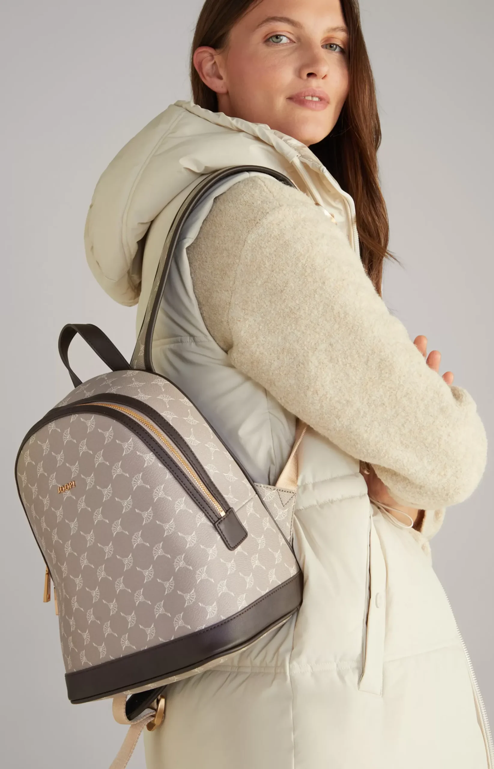 Cortina Enrica Backpack in Greige