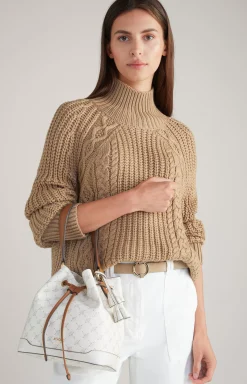 Cortina Franziska Bucket Bag in Off-white