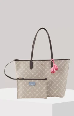 Cortina Lara Midi Shopper in Greige