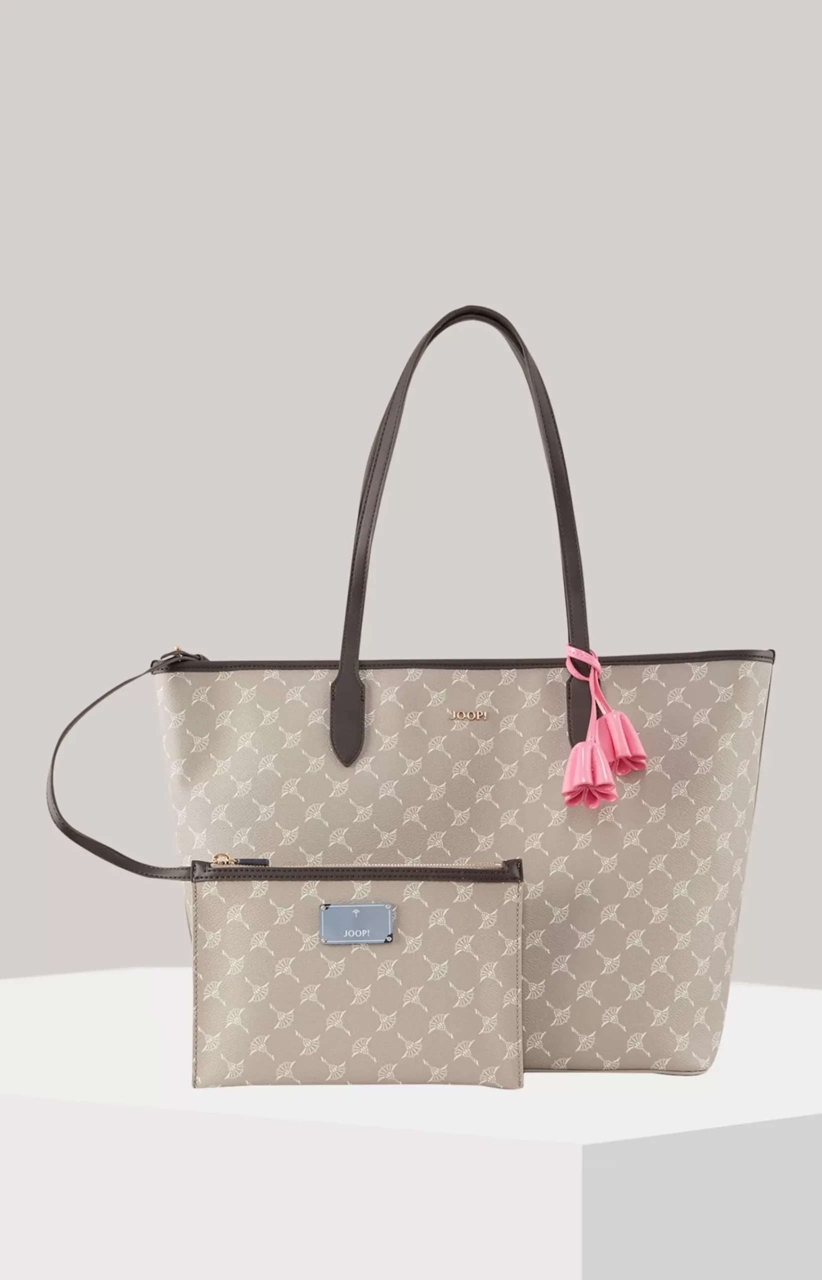 Cortina Lara Midi Shopper in Greige