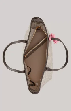 Cortina Lara Midi Shopper in Greige