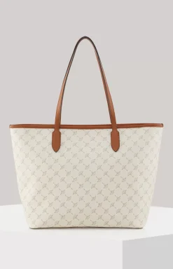 Cortina Lara Midi Shopper in Off-white