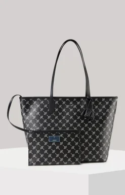 Cortina Lara Midi Shopper in Black