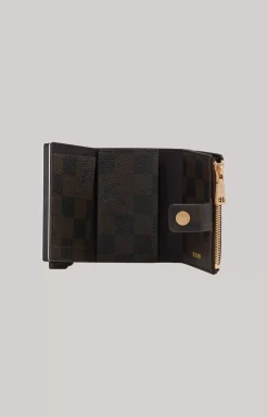 Cortina Piazza C-Four Card Case in Dark Brown