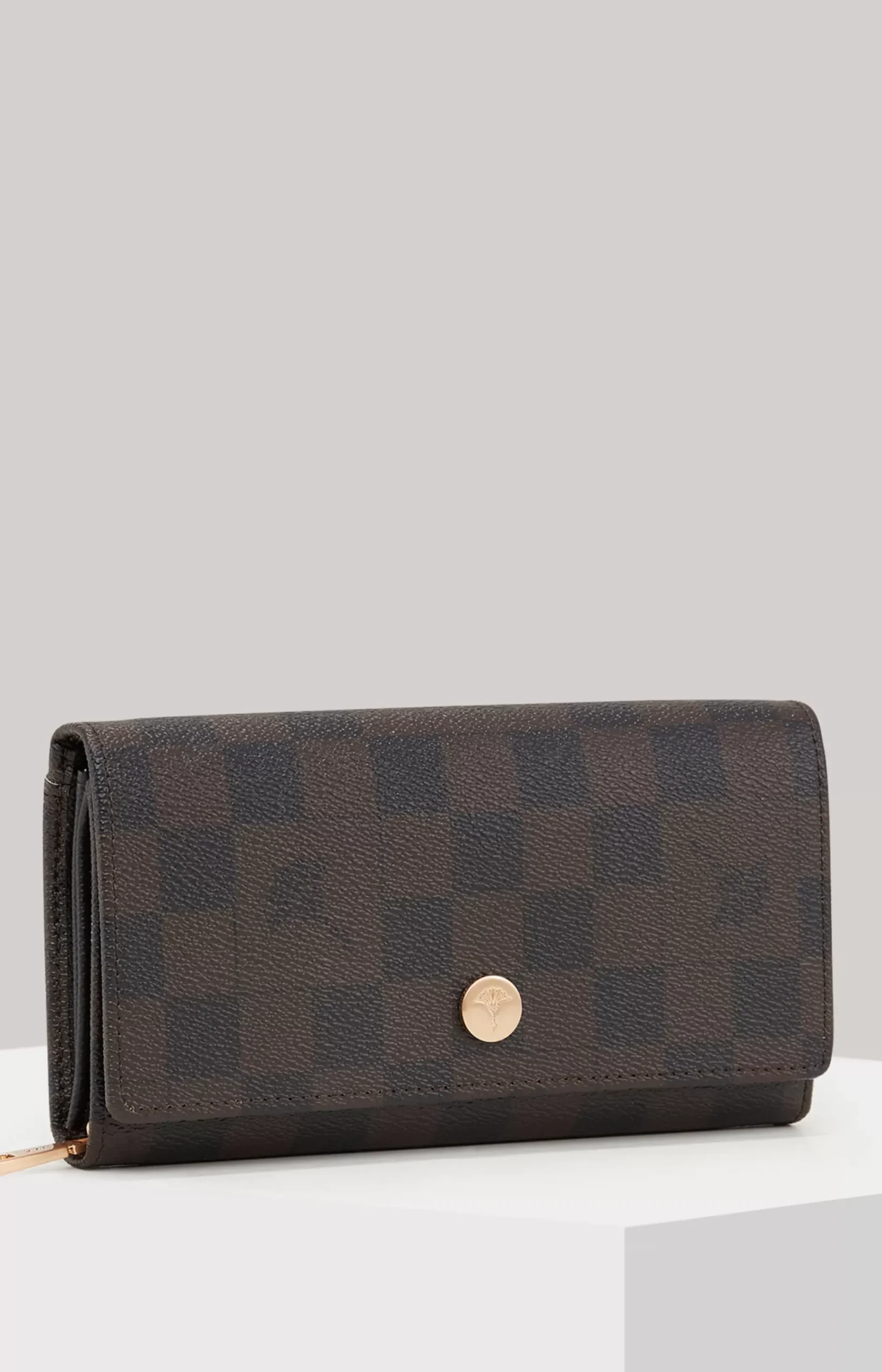 Cortina Piazza Europa Wallet in Dark Brown