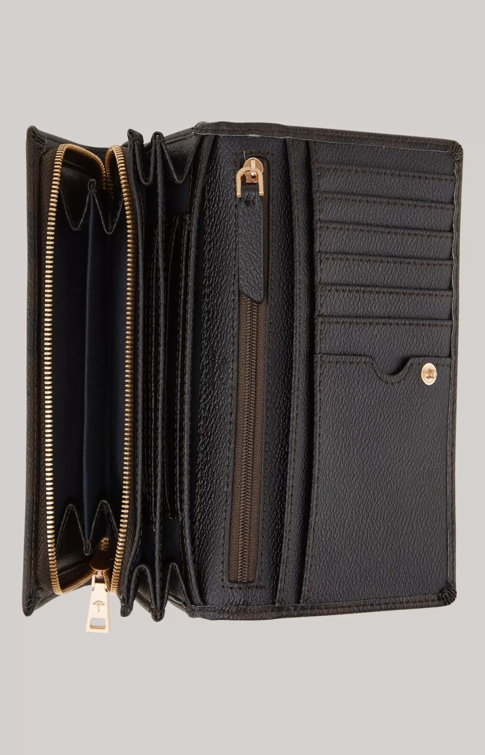 Cortina Piazza Europa Wallet in Dark Brown