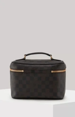 Cortina Piazza Flora Beauty Case in Brown