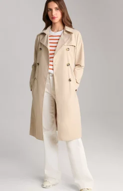 Cotton Knit Jumper in Orange/White Stripes