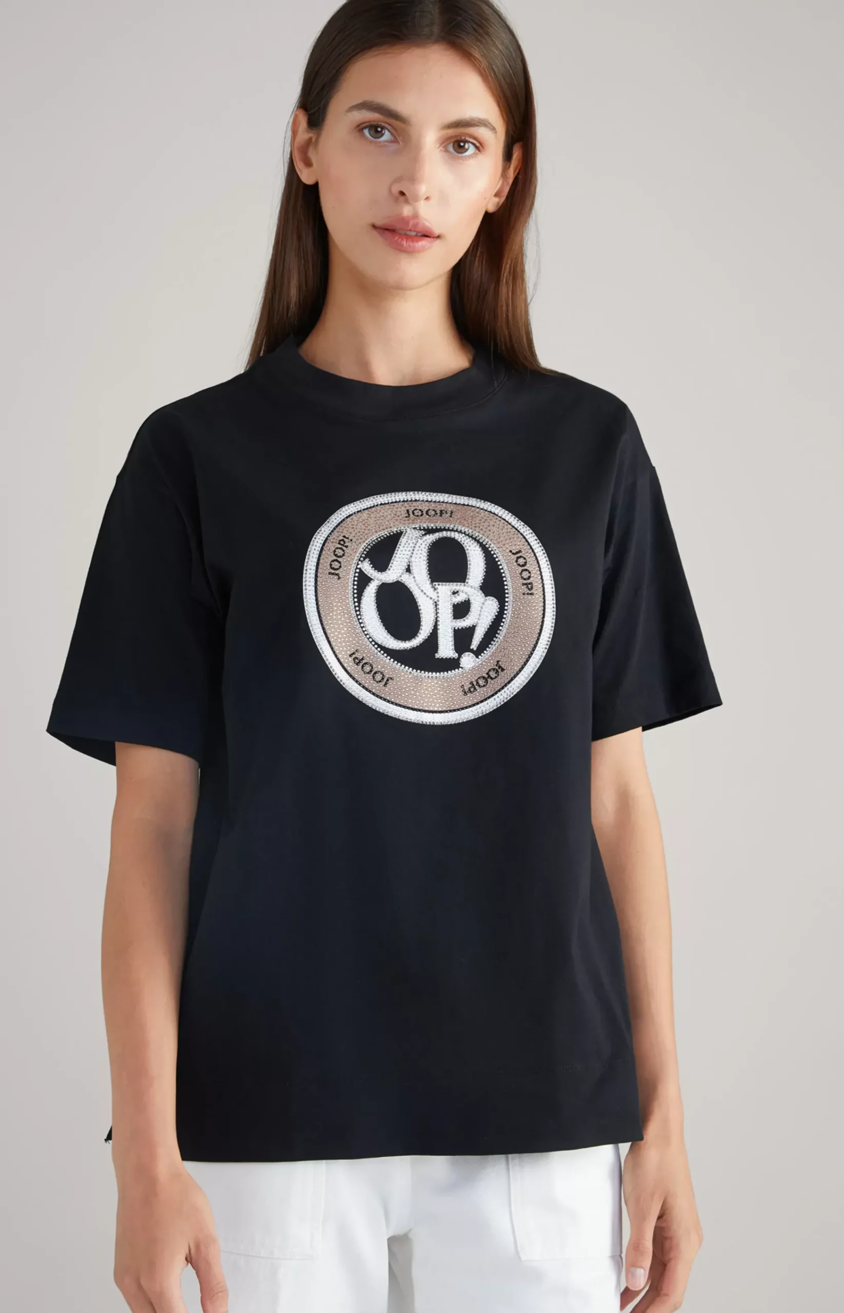 Cotton T-Shirt in Black