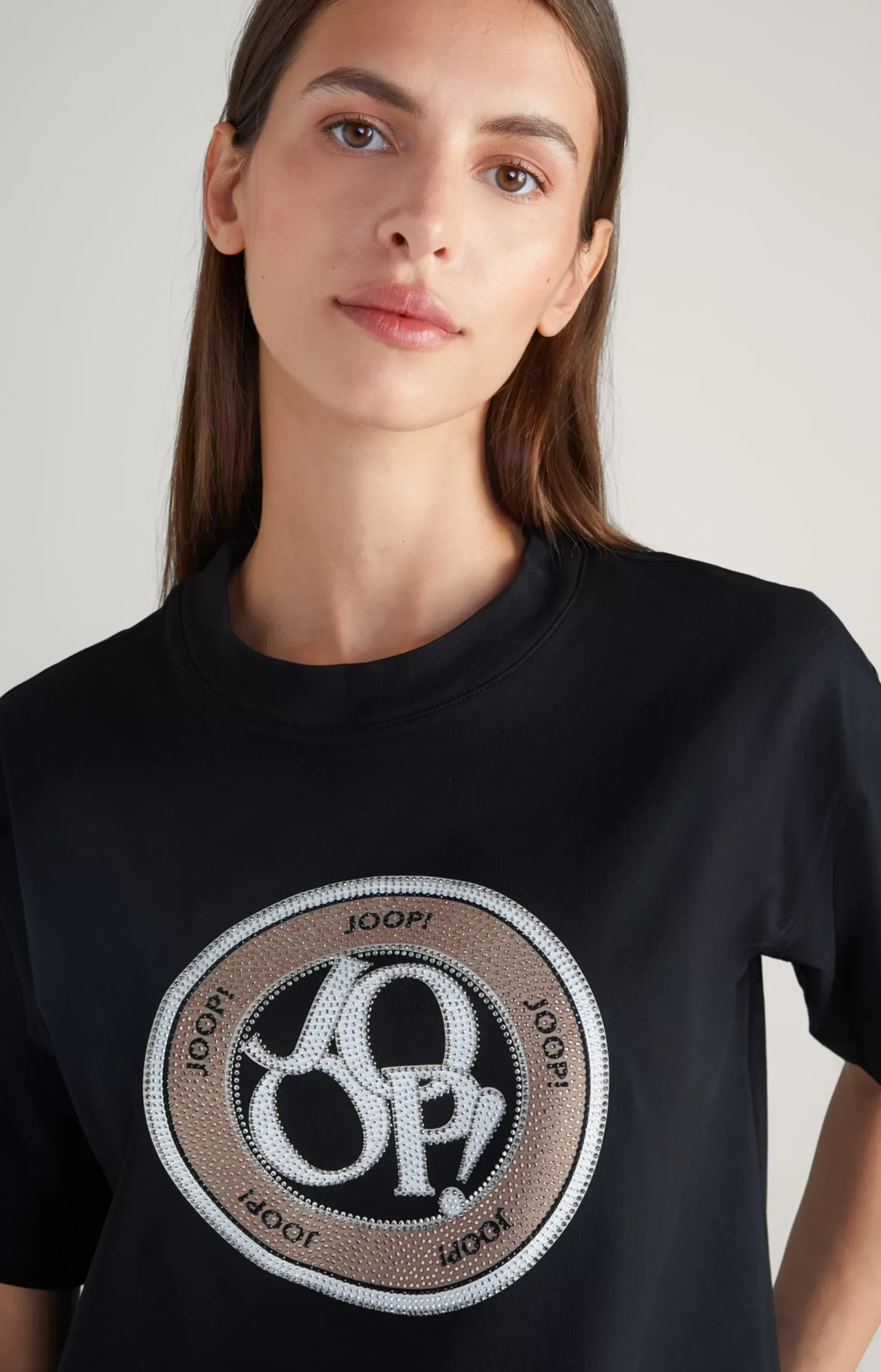 Cotton T-Shirt in Black