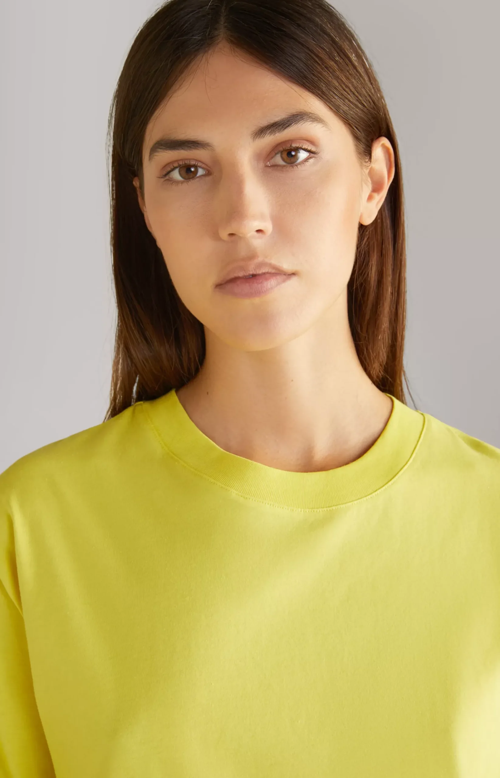 Cotton T-Shirt in Yellow