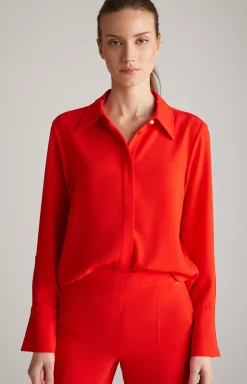 Crêpe Blouse in Red