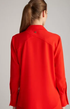 Crêpe Blouse in Red