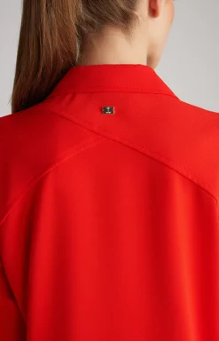 Crêpe Blouse in Red