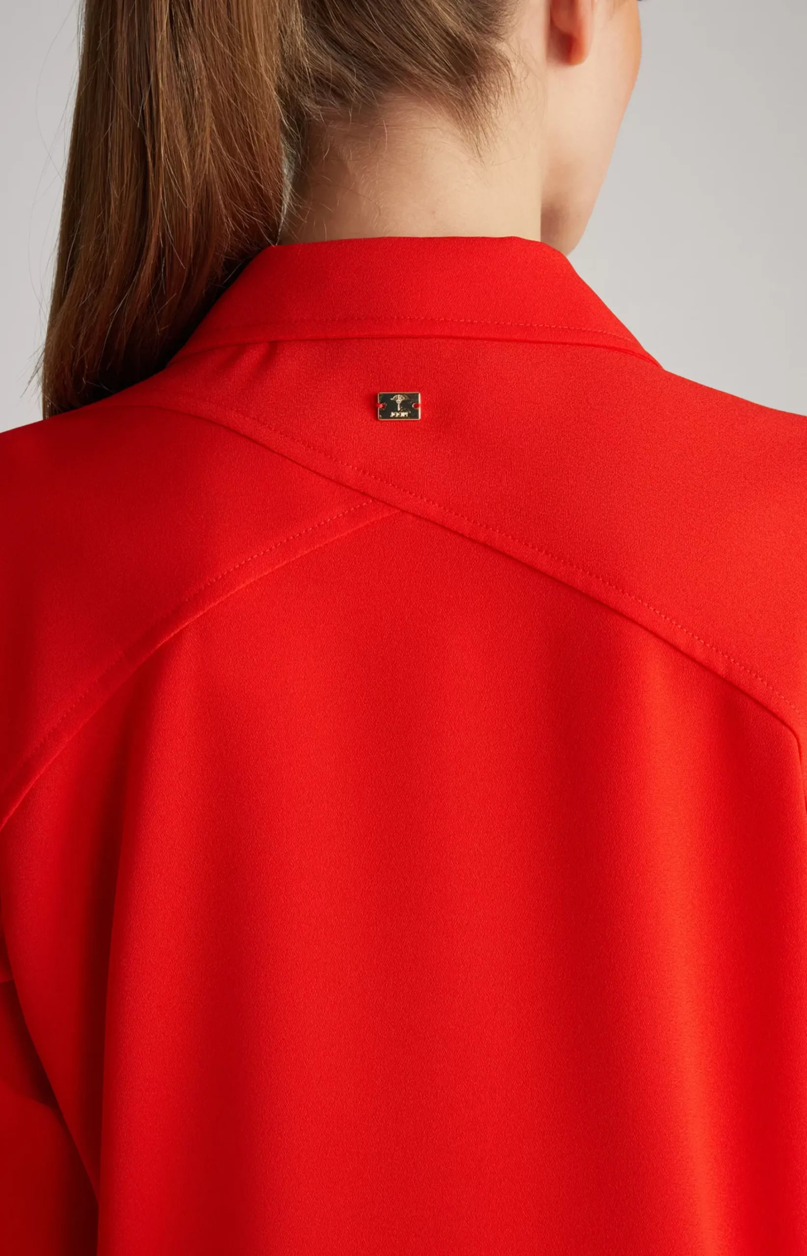 Crêpe Blouse in Red