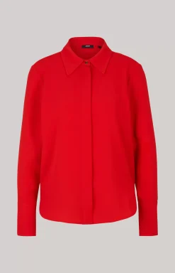 Crêpe Blouse in Red