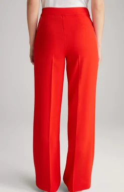 Crêpe Marlene Trousers in Red